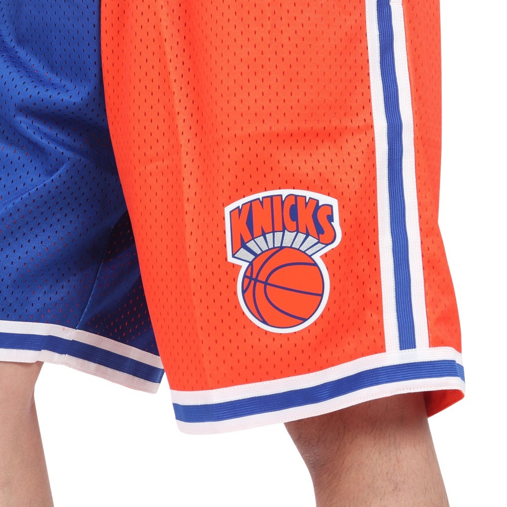 ミッチェルアンドネス（Mitchell&Ness）（メンズ）スプリット スイングマン ショートパンツ NYK SMSH4855-NYKBLOR