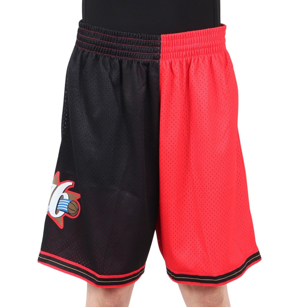 ミッチェルアンドネス（Mitchell&Ness）（メンズ）スプリット スイングマン ショートパンツ SMSH4855-P76BKGD