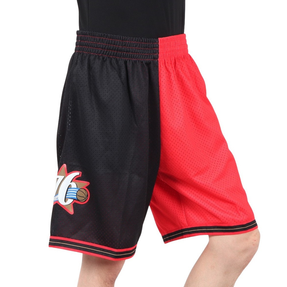 ミッチェルアンドネス（Mitchell&Ness）（メンズ）スプリット スイングマン ショートパンツ SMSH4855-P76BKGD