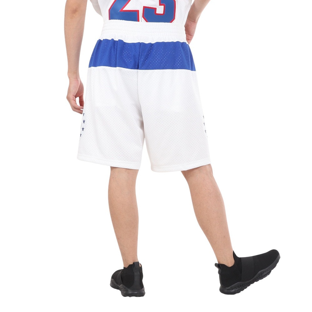 ミッチェルアンドネス（Mitchell&Ness）（メンズ）スイングマン ショーツ NBA Philadephia 76ers SMSHAC19178-P76WHIT