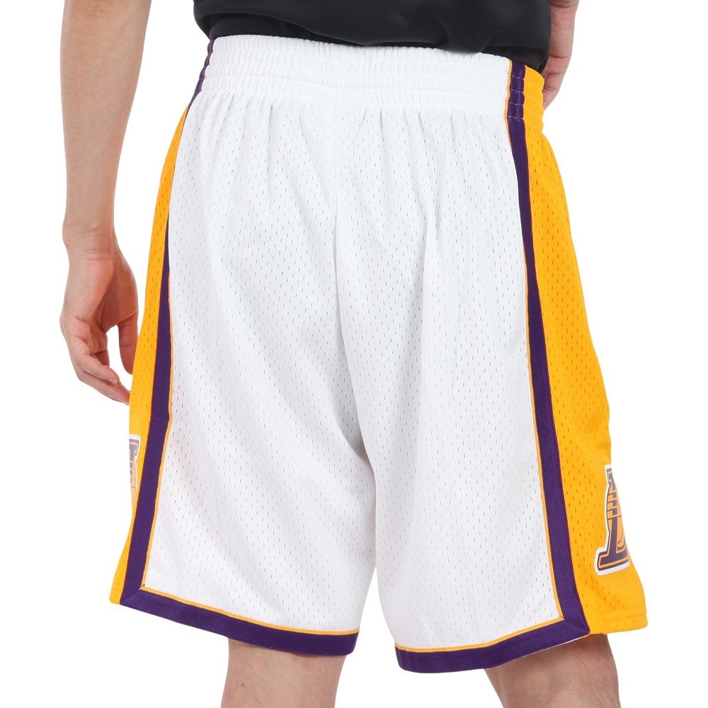 ミッチェルアンドネス（Mitchell&Ness）（メンズ）スイングマンショーツ LOS ANGELES LAKERS SMSHAC19184-LALWH