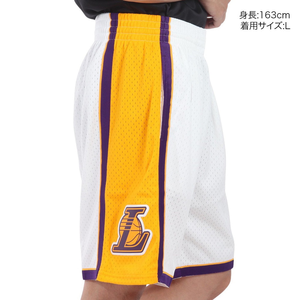 ミッチェルアンドネス（Mitchell&Ness）（メンズ）スイングマンショーツ LOS ANGELES LAKERS SMSHAC19184-LALWH