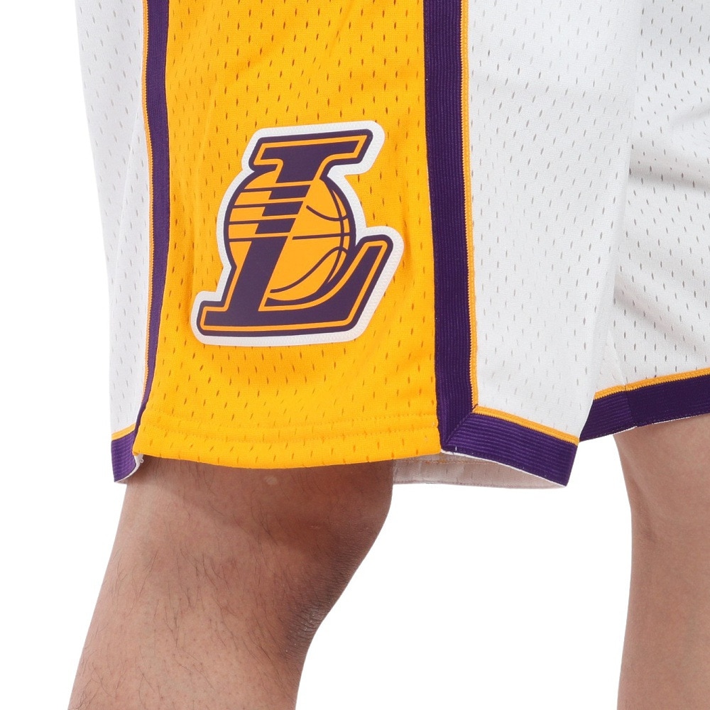 ミッチェルアンドネス（Mitchell&Ness）（メンズ）スイングマンショーツ LOS ANGELES LAKERS SMSHAC19184-LALWH