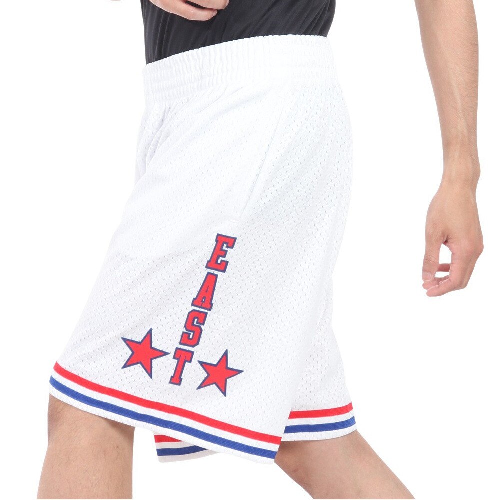 ミッチェルアンドネス（Mitchell&Ness）（メンズ）スウィングマン ショーツ オールスター イースト 1988 シロ SMSHCP19052-ASEWHT88