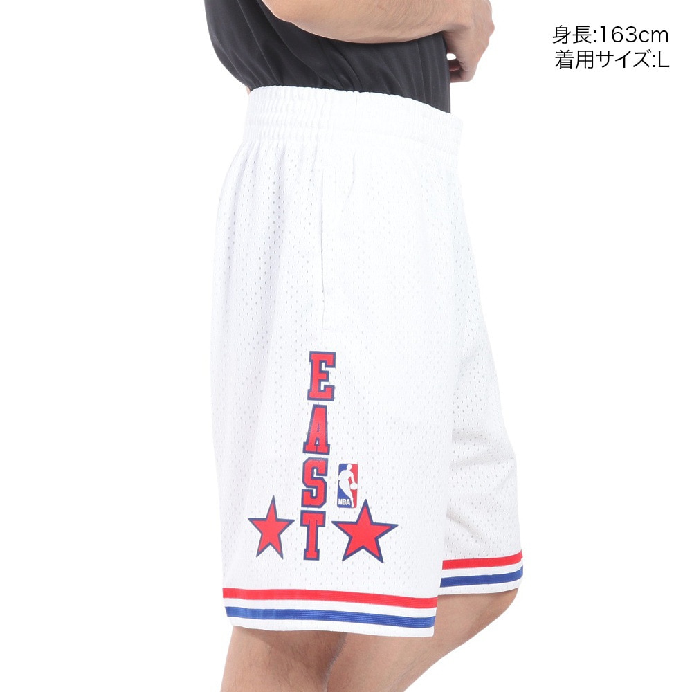 ミッチェルアンドネス（Mitchell&Ness）（メンズ）スウィングマン ショーツ オールスター イースト 1988 シロ SMSHCP19052-ASEWHT88