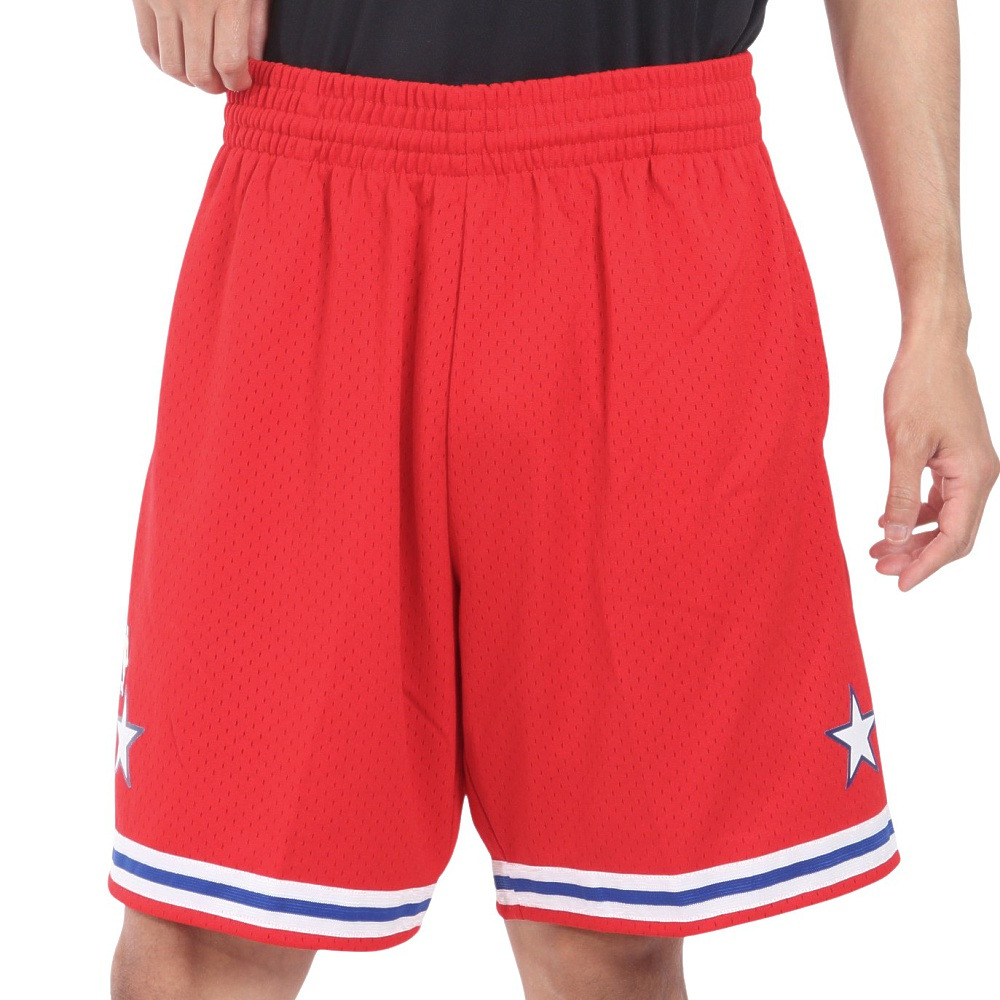 ミッチェルアンドネス（Mitchell&Ness）（メンズ）スイングマン ショーツ オールスター ウエスト 1988 SMSHCP19053-ASWRED88