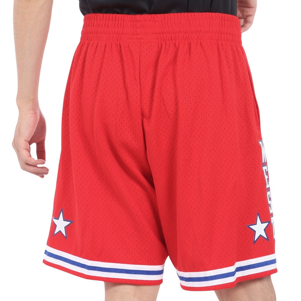 ミッチェルアンドネス（Mitchell&Ness）（メンズ）スイングマン ショーツ オールスター ウエスト 1988 SMSHCP19053-ASWRED88