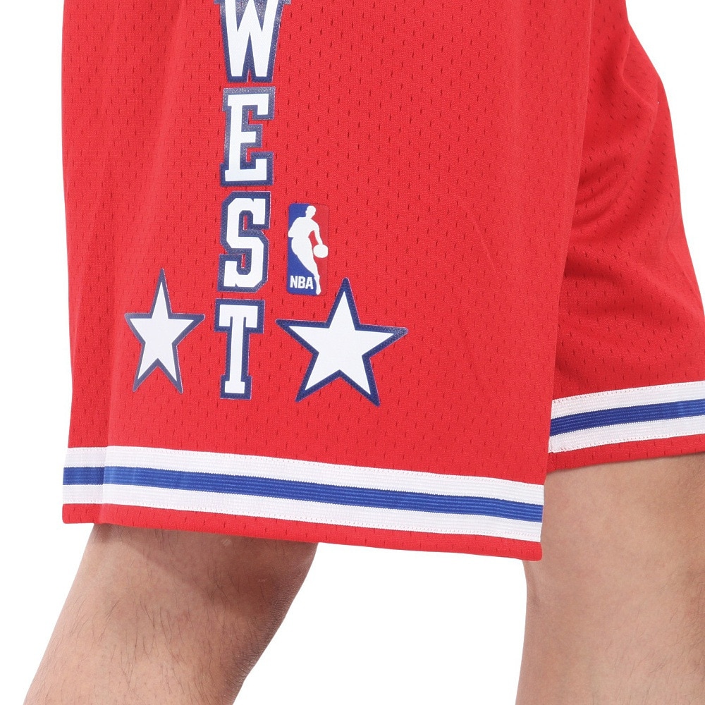 ミッチェルアンドネス（Mitchell&Ness）（メンズ）スイングマン ショーツ オールスター ウエスト 1988 SMSHCP19053-ASWRED88