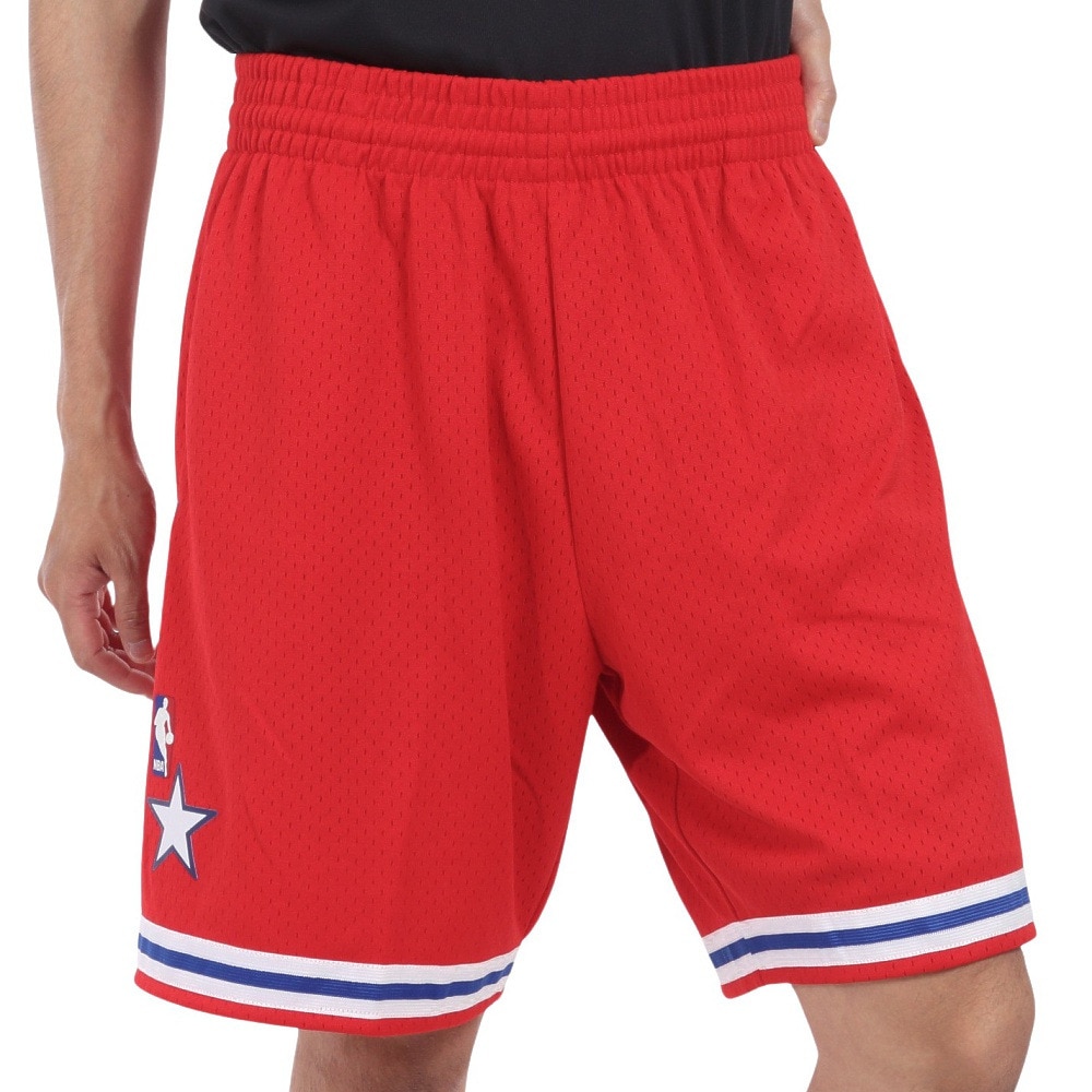 ミッチェルアンドネス（Mitchell&Ness）（メンズ）スイングマン ショーツ オールスター ウエスト 1988 SMSHCP19053-ASWRED88