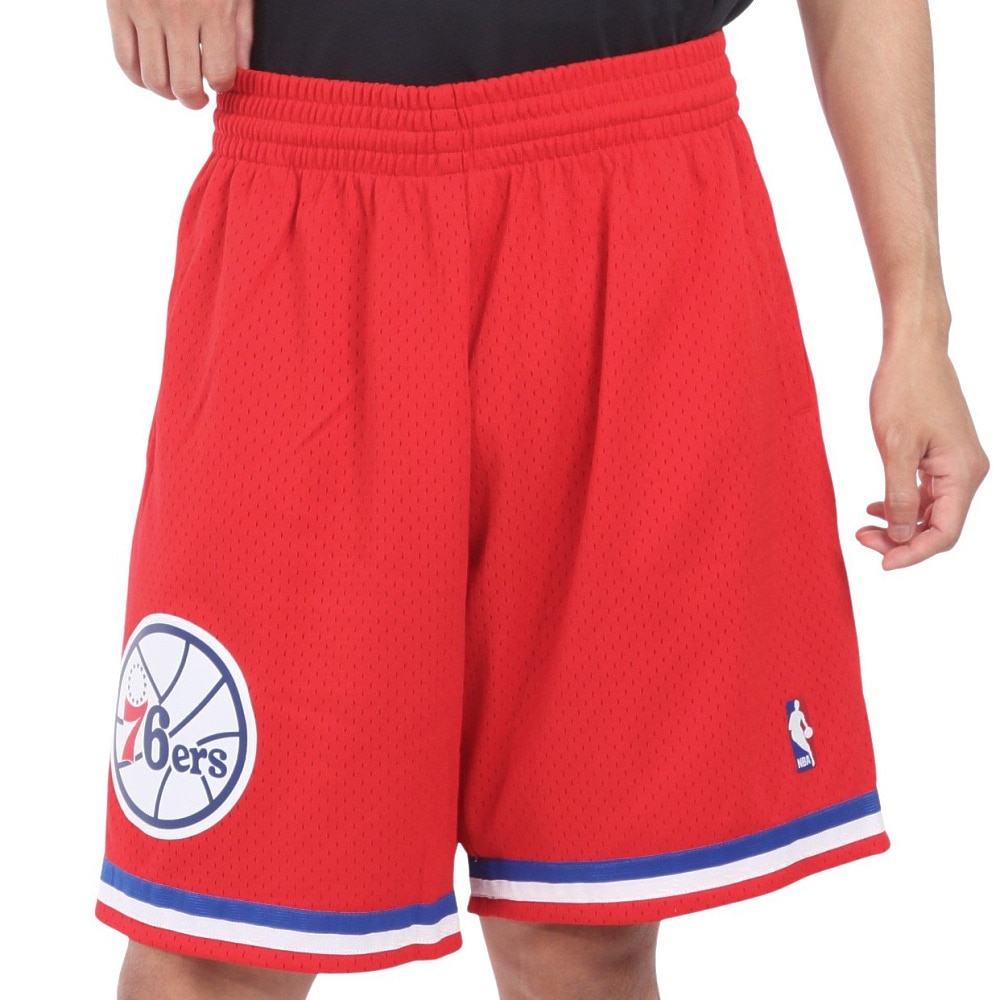 ミッチェルアンドネス（Mitchell&Ness）（メンズ）スイングマン ショーツ フィラデルフィア 76ers 2002-03 SMSHCP19073-P76RED1