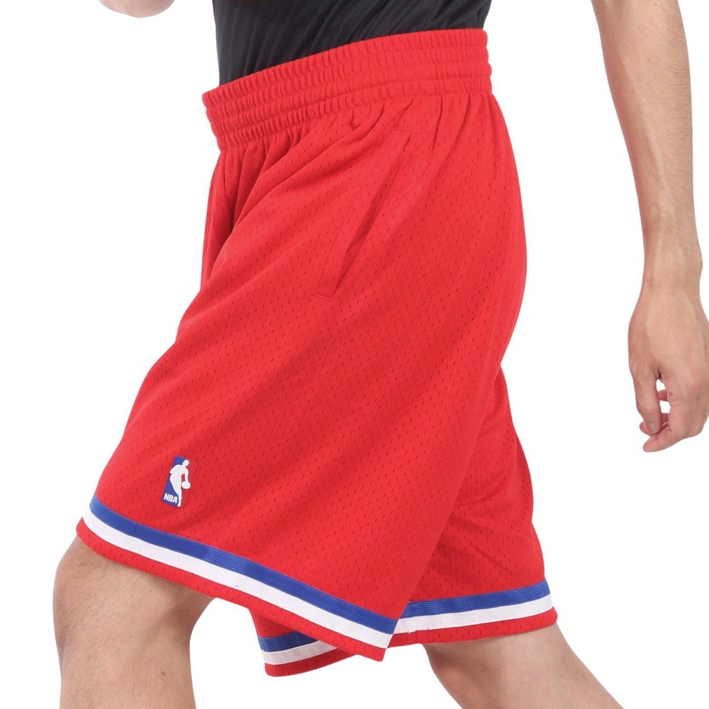 ミッチェルアンドネス（Mitchell&Ness）（メンズ）スイングマン ショーツ フィラデルフィア 76ers 2002-03 SMSHCP19073-P76RED1