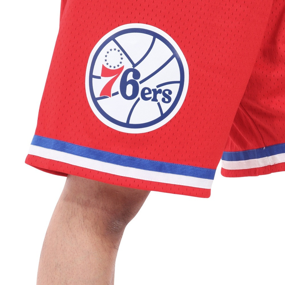 ミッチェルアンドネス（Mitchell&Ness）（メンズ）スイングマン ショーツ フィラデルフィア 76ers 2002-03 SMSHCP19073-P76RED1