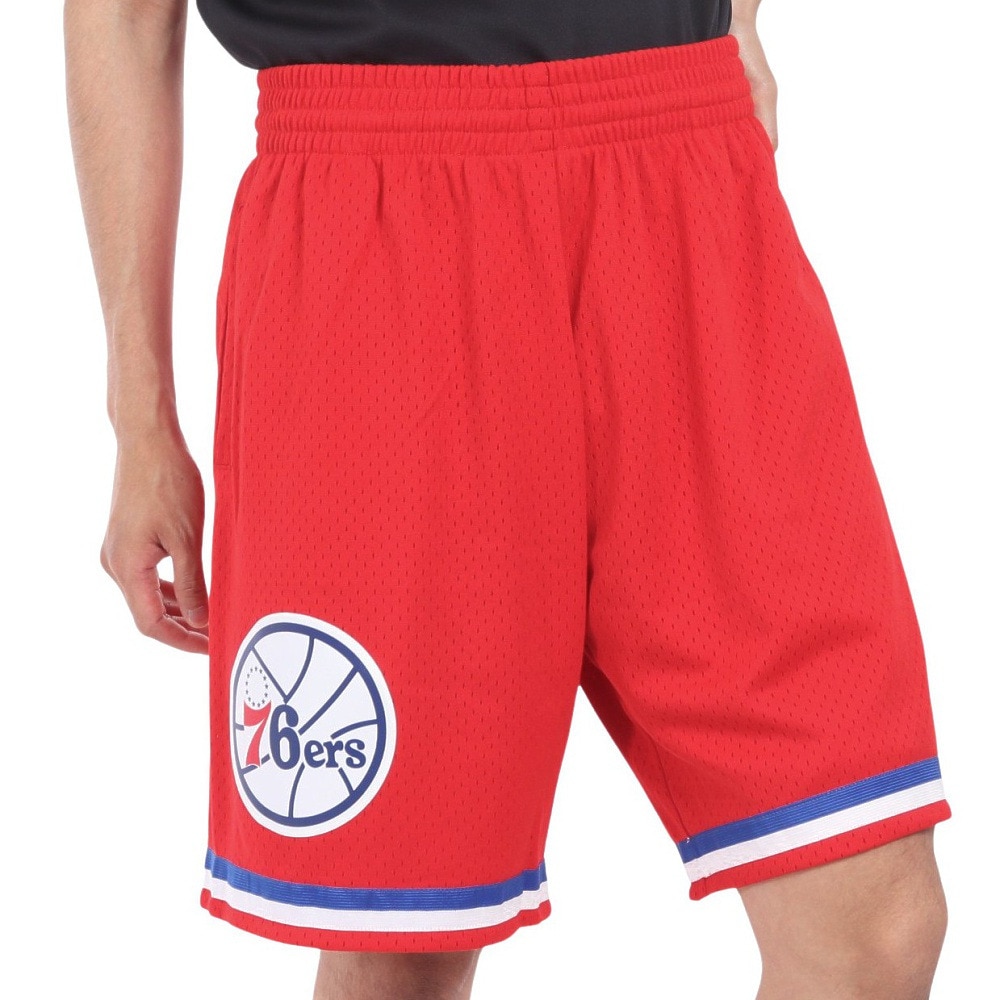 ミッチェルアンドネス（Mitchell&Ness）（メンズ）スイングマン ショーツ フィラデルフィア 76ers 2002-03 SMSHCP19073-P76RED1