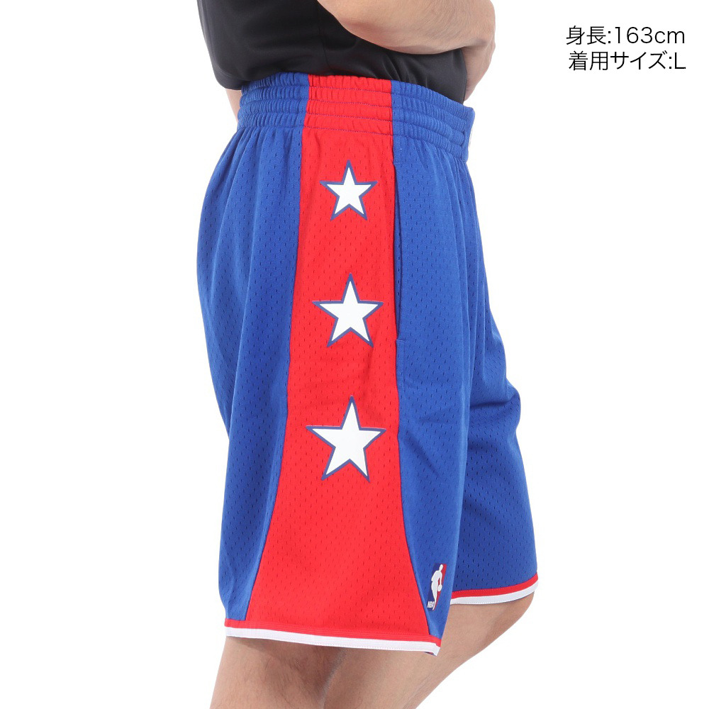 ミッチェルアンドネス（Mitchell&Ness）（メンズ）スウィングマン オールスター イースト 2004-05 ショーツ SMSHCP19221-ASEBLUE