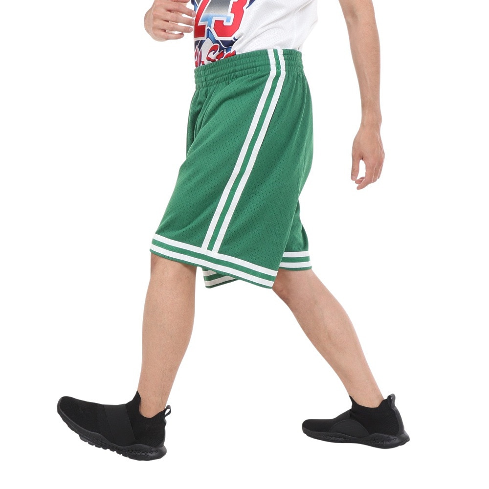 ミッチェルアンドネス（Mitchell&Ness）（メンズ）セルティックス ロード スイングマン ショーツ 1985-86 SMSHGS18221-BCEKGN85