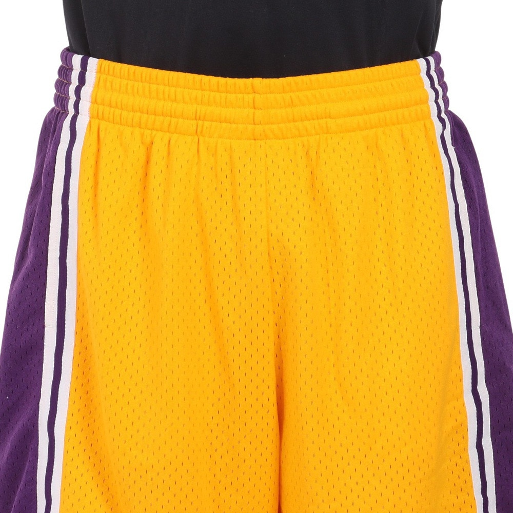 ミッチェルアンドネス（Mitchell&Ness）（メンズ）スイングマン ショーツ ロサンゼルス レイカーズ 1996-1997 SMSHGS18236-LALYLW96