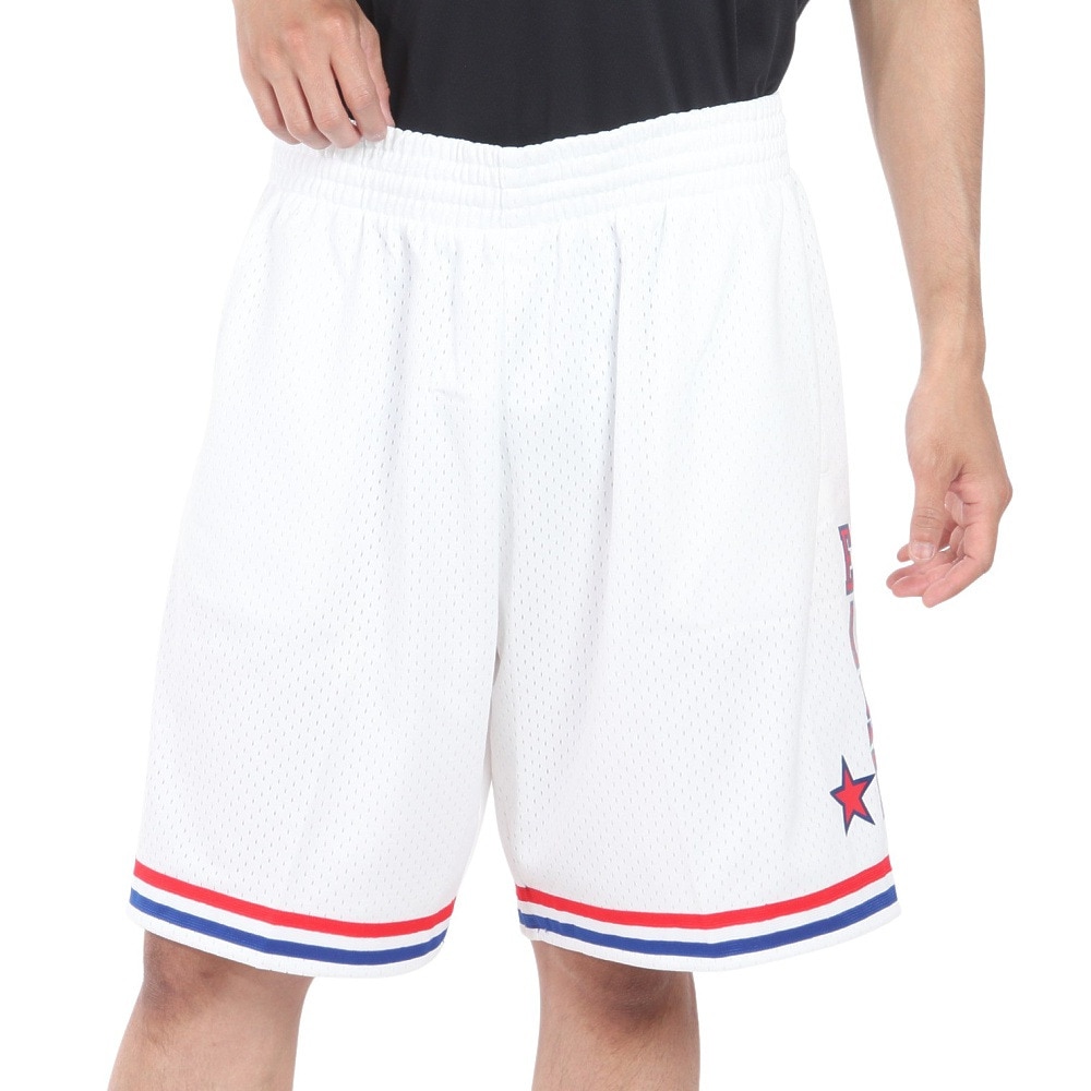 ミッチェルアンドネス（Mitchell&Ness）（メンズ）スイングマン ショーツ オールスター イースト 1985-86 SMSHLG20022-ASEWHIT85