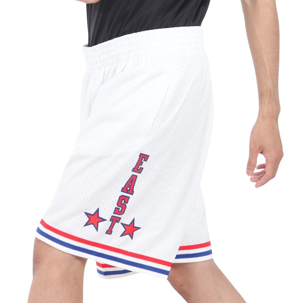 ミッチェルアンドネス（Mitchell&Ness）（メンズ）スイングマン ショーツ オールスター イースト 1985-86 SMSHLG20022-ASEWHIT85