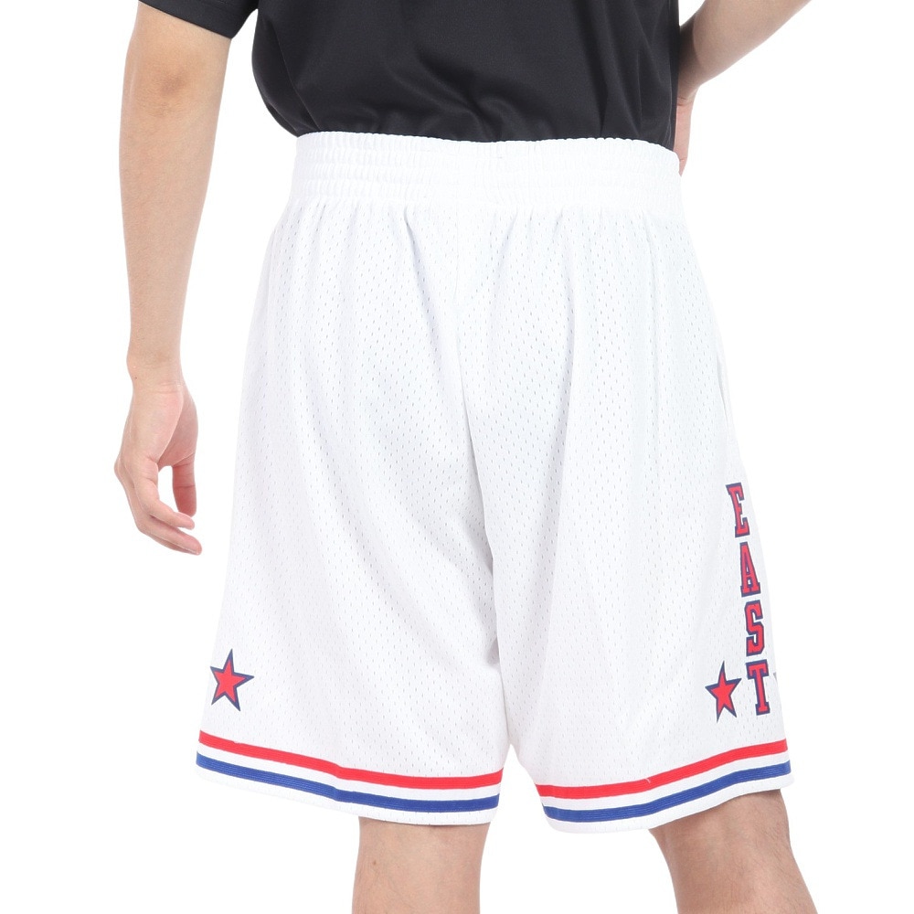 ミッチェルアンドネス（Mitchell&Ness）（メンズ）スイングマン ショーツ オールスター イースト 1985-86 SMSHLG20022-ASEWHIT85