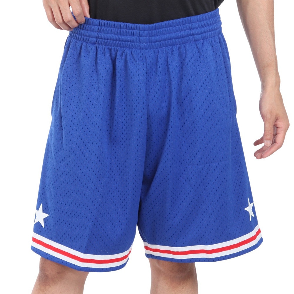 ミッチェルアンドネス（Mitchell&Ness）（メンズ）スイングマン ショーツ オールスター ウェスト 1985-86 SMSHLG20023-ASWROYA85