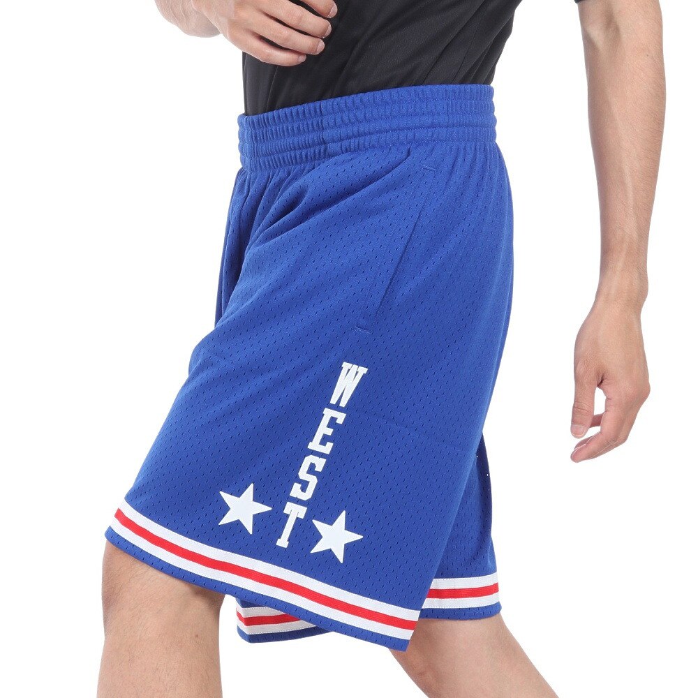 ミッチェルアンドネス（Mitchell&Ness）（メンズ）スイングマン ショーツ オールスター ウェスト 1985-86 SMSHLG20023-ASWROYA85