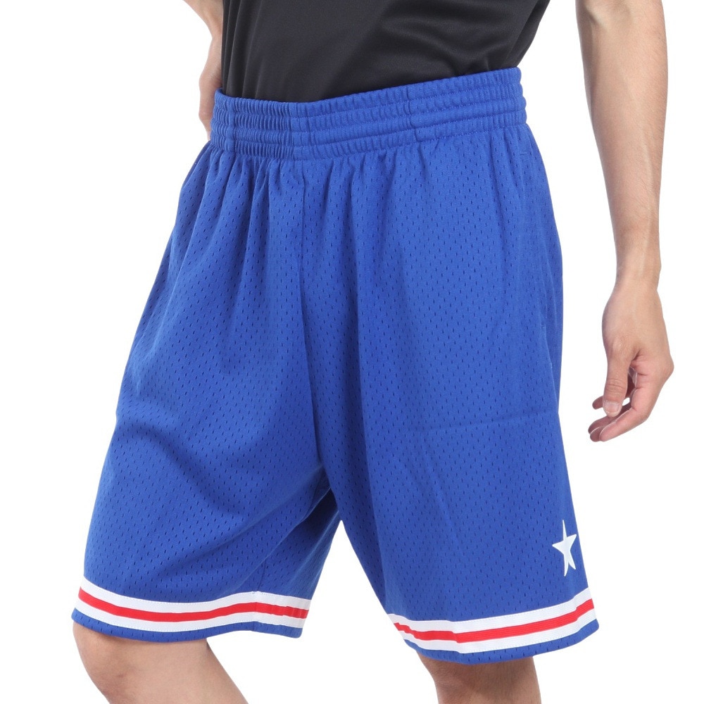 ミッチェルアンドネス（Mitchell&Ness）（メンズ）スイングマン ショーツ オールスター ウェスト 1985-86 SMSHLG20023-ASWROYA85