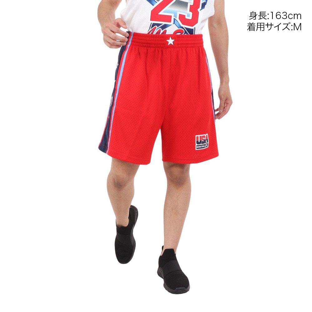 ミッチェルアンドネス（Mitchell&Ness）（メンズ）スイングマン ショーツ TEAM USA 1996 SMSHSB19103-USASCAR