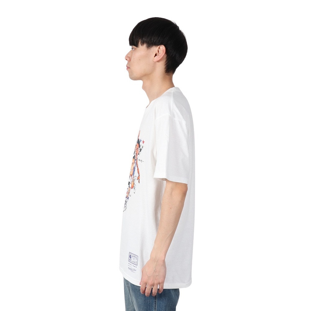ミッチェルアンドネス（Mitchell&Ness）（メンズ）半袖Tシャツ ALL-STAR SS9093-ASGWHIT