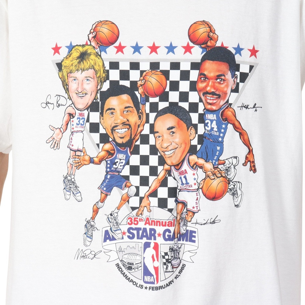 ミッチェルアンドネス（Mitchell&Ness）（メンズ）半袖Tシャツ ALL-STAR SS9093-ASGWHIT