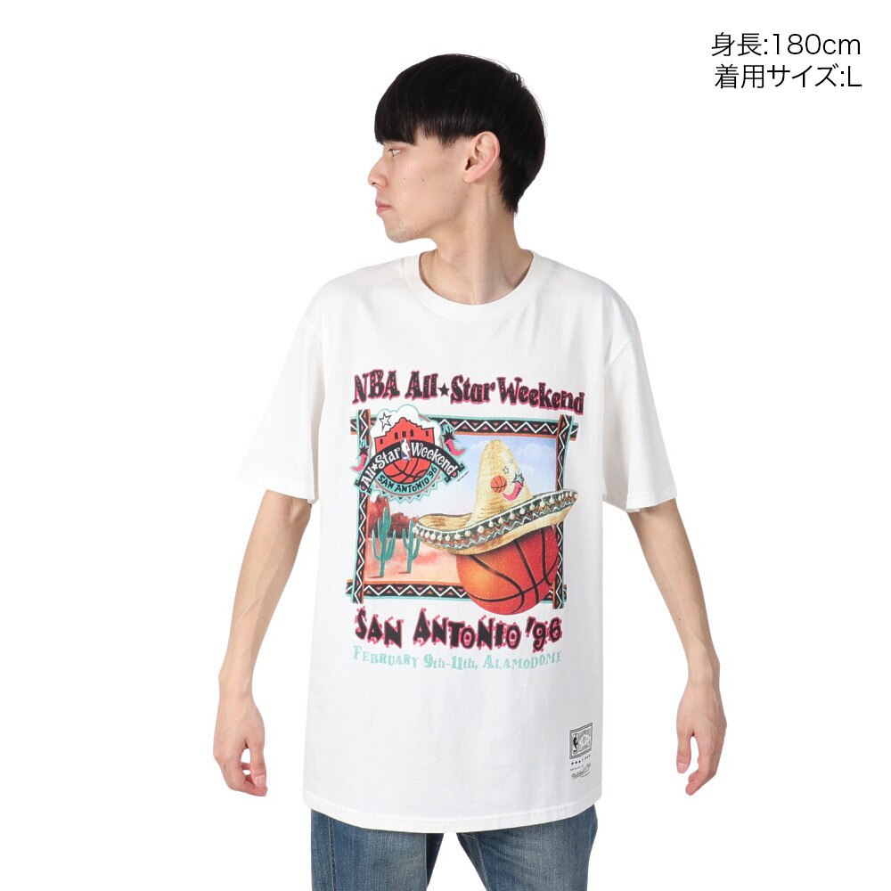 ミッチェルアンドネス（Mitchell&Ness）（メンズ）ASG CELEBRATE 半袖Tシャツ ALLSTAR NBA SS9590-ASGWHIT