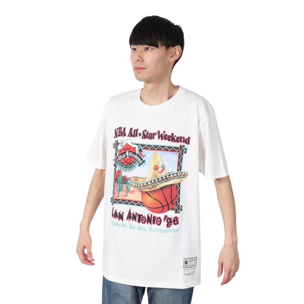 ミッチェルアンドネス（Mitchell&Ness）（メンズ）ASG CELEBRATE 半袖Tシャツ ALLSTAR NBA SS9590-ASGWHIT