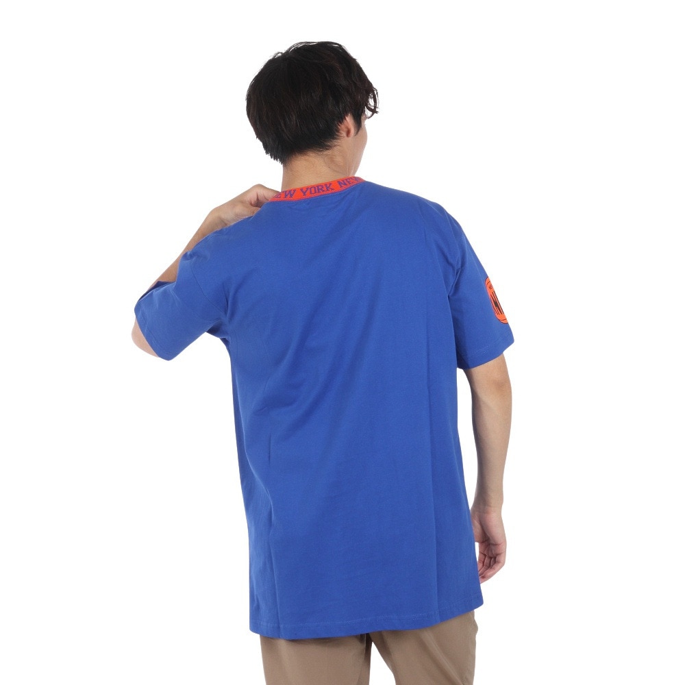 ミッチェルアンドネス（Mitchell&Ness）（メンズ）半袖 ジャガード リンガー Tシャツ TCRW6601-NYKROYA