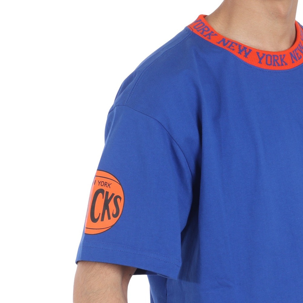 ミッチェルアンドネス（Mitchell&Ness）（メンズ）半袖 ジャガード リンガー Tシャツ TCRW6601-NYKROYA