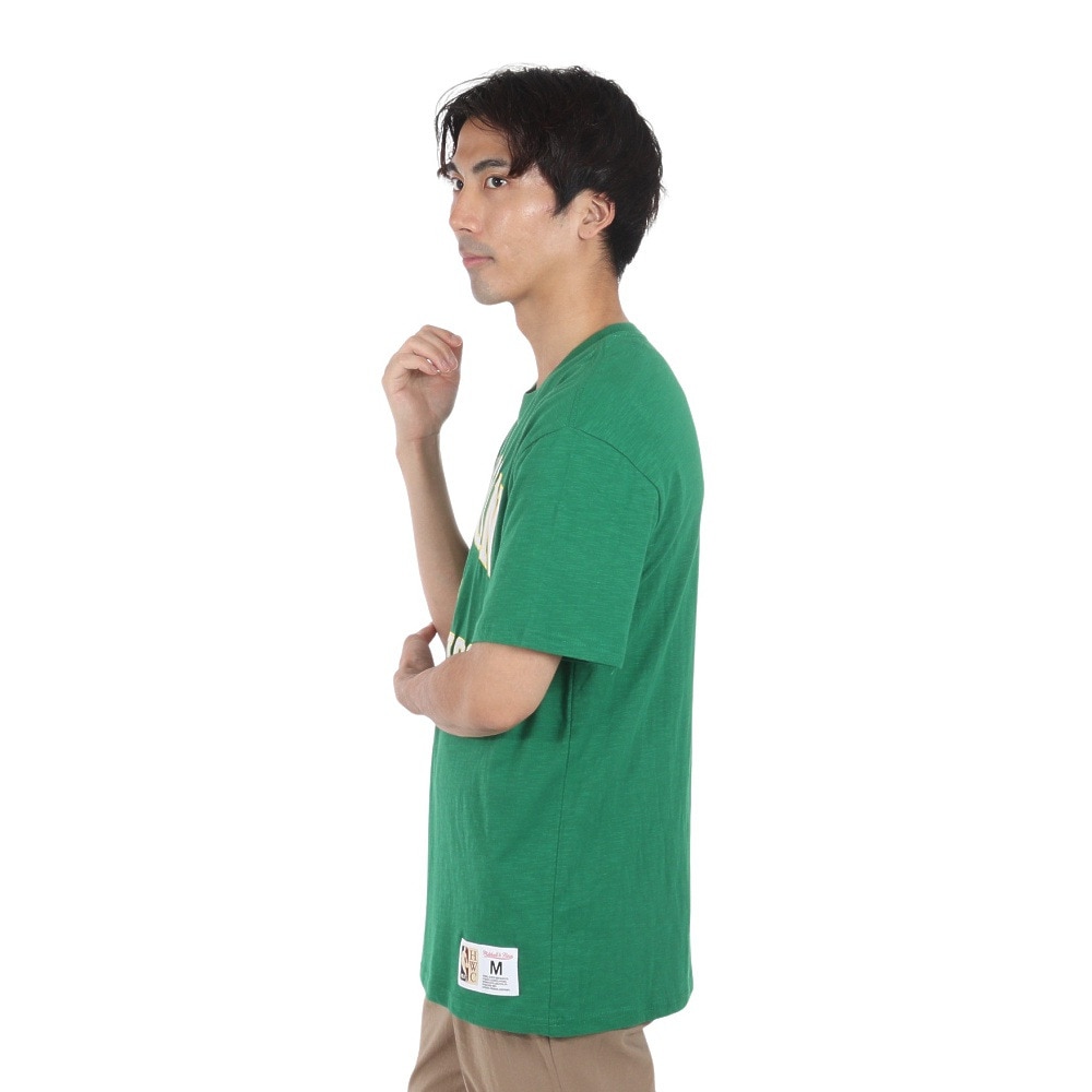 ミッチェルアンドネス（Mitchell&Ness）（メンズ）セルティックス レジェンダリー スラブ 半袖Tシャツ TCRW6622-BCEKYGN