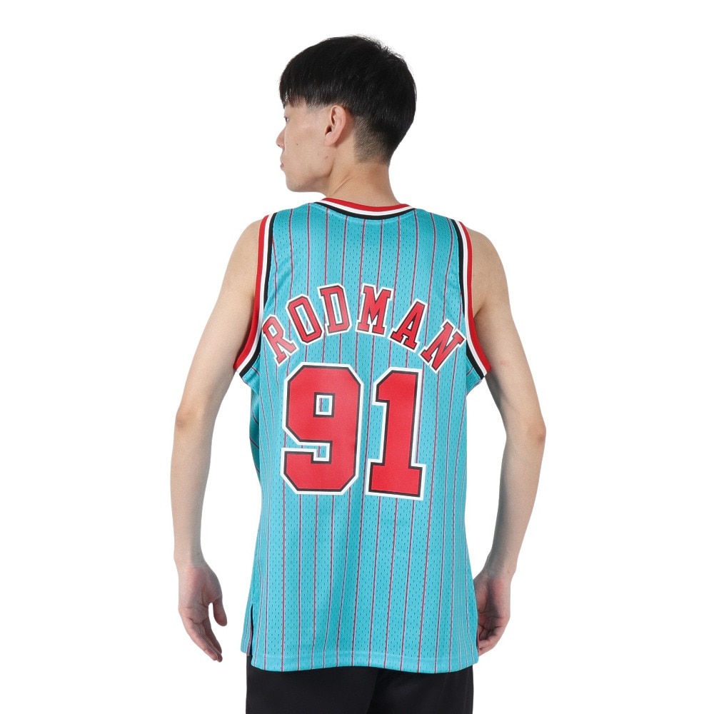 ミッチェルアンドネス（Mitchell&Ness）（メンズ）バスケットウエア ノースリーブシャツ S-JERSEY シカゴ・ブルズ 1995 SMJYGS20059-CBULTBL95DRD