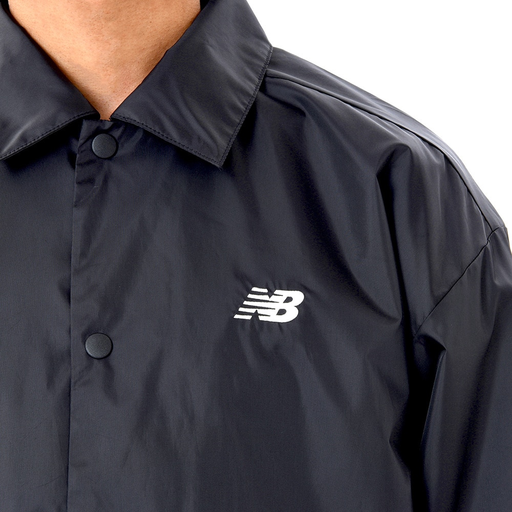 ニューバランス（new balance）（メンズ）コーチジャケット バスケウェア ブラック AMJ45184BK