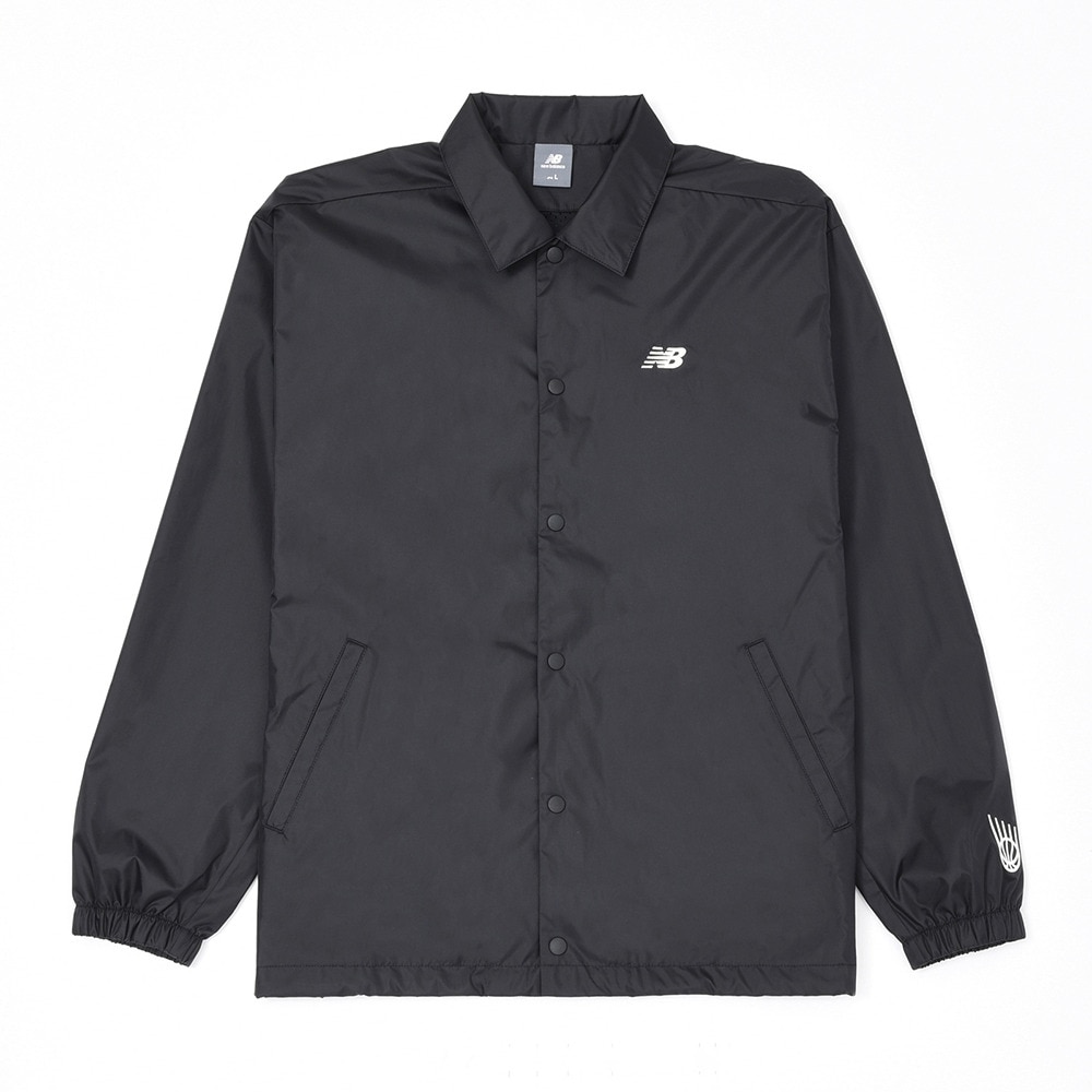 ニューバランス（new balance）（メンズ）コーチジャケット バスケウェア ブラック AMJ45184BK