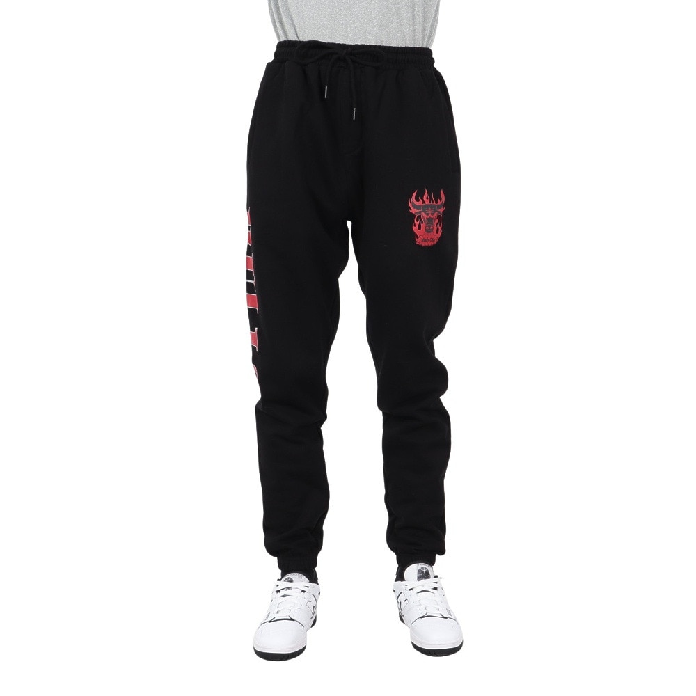 ミッチェルアンドネス（Mitchell&Ness）（メンズ）NBA スウェットパンツ シカゴ ブルズ BULLS BT8917-CBUBLCK