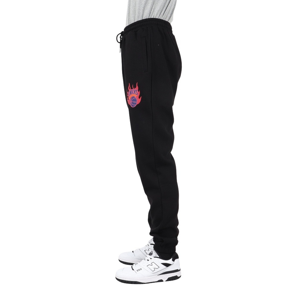 ミッチェルアンドネス（Mitchell&Ness）（メンズ）NBA スウェットパンツ ニューヨーク ニックス KNICKS BT8917-NYKBLCK
