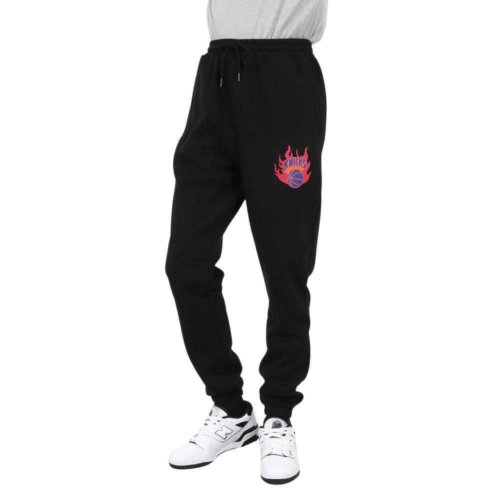 ミッチェルアンドネス（Mitchell&Ness）（メンズ）NBA スウェットパンツ ニューヨーク ニックス KNICKS BT8917-NYKBLCK