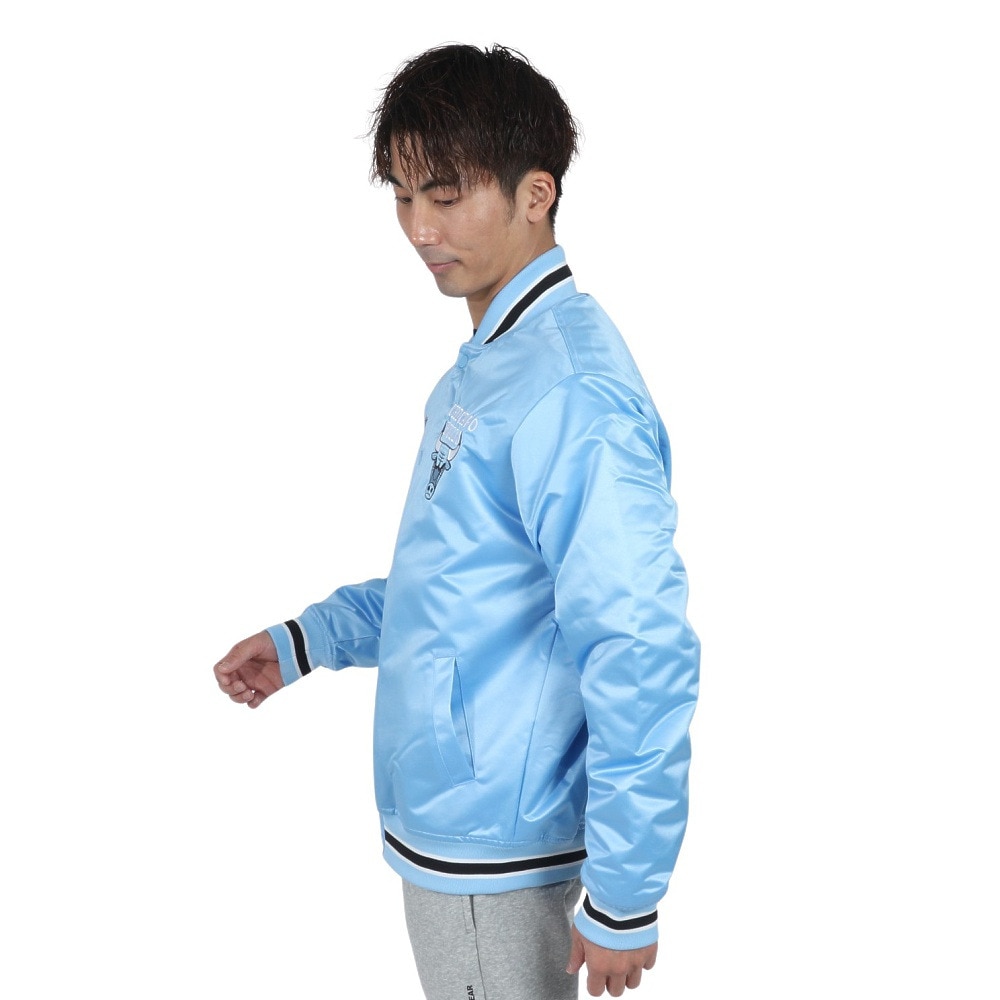 ミッチェルアンドネス（Mitchell&Ness）（メンズ、レディース）THROW DOWN ジャケット JK10493-CBULTBL