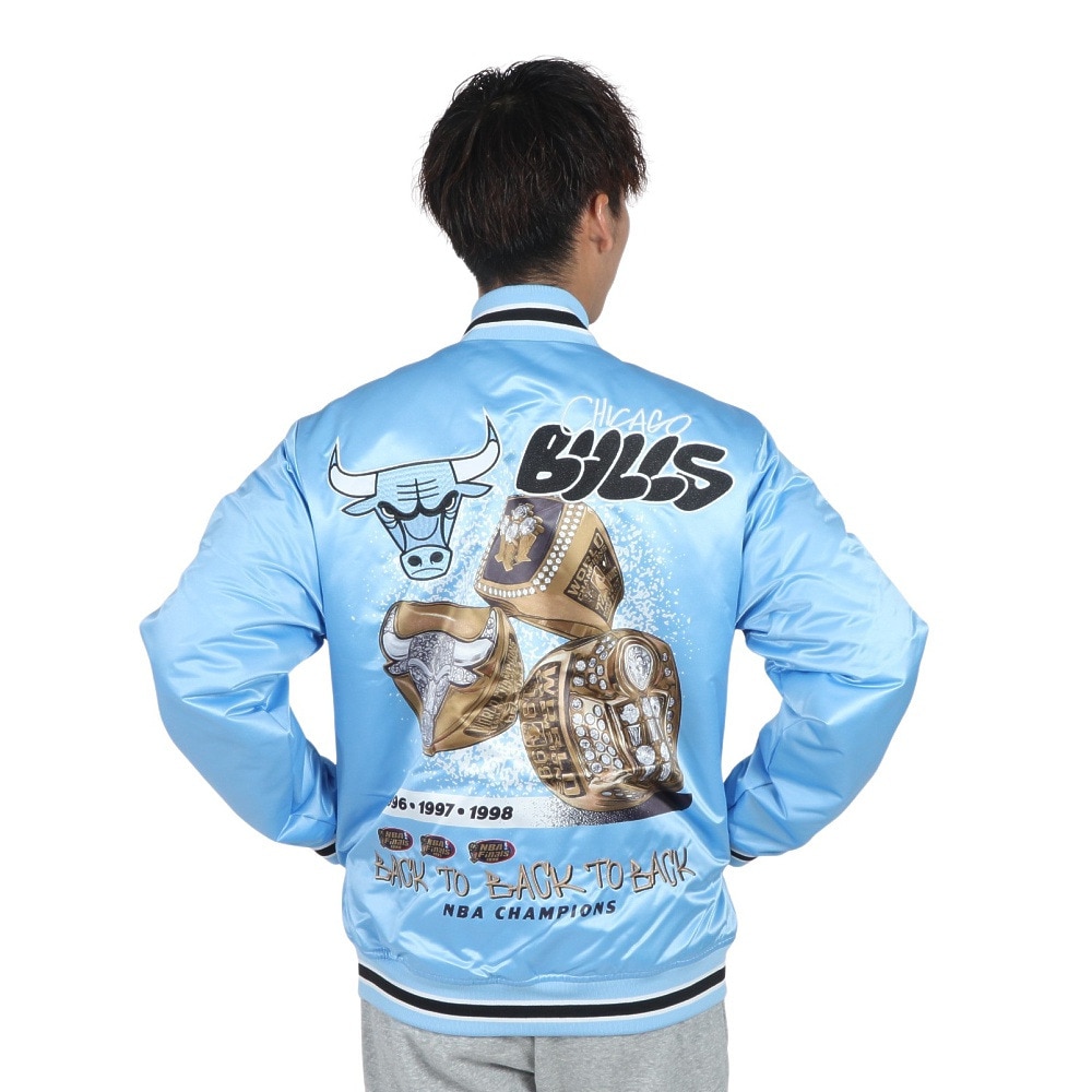 ミッチェルアンドネス（Mitchell&Ness）（メンズ、レディース）THROW DOWN ジャケット JK10493-CBULTBL