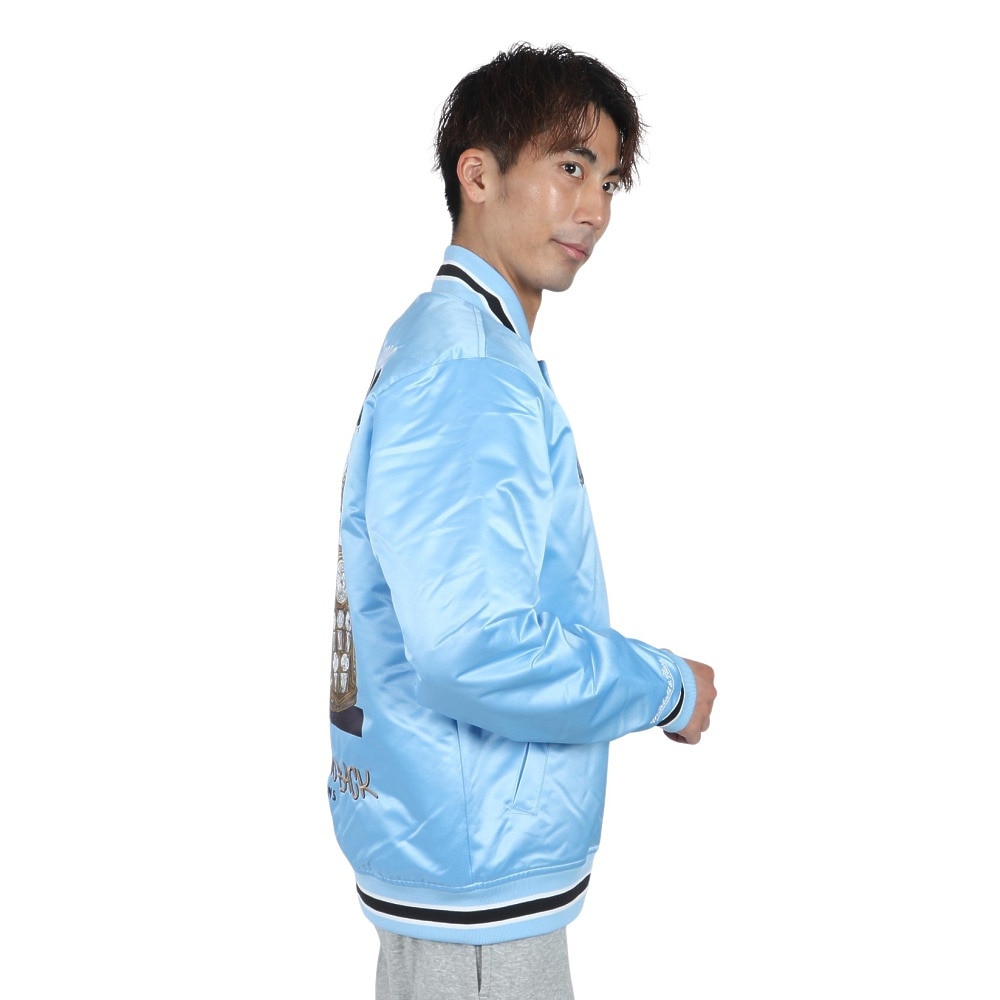 ミッチェルアンドネス（Mitchell&Ness）（メンズ、レディース）THROW DOWN ジャケット JK10493-CBULTBL