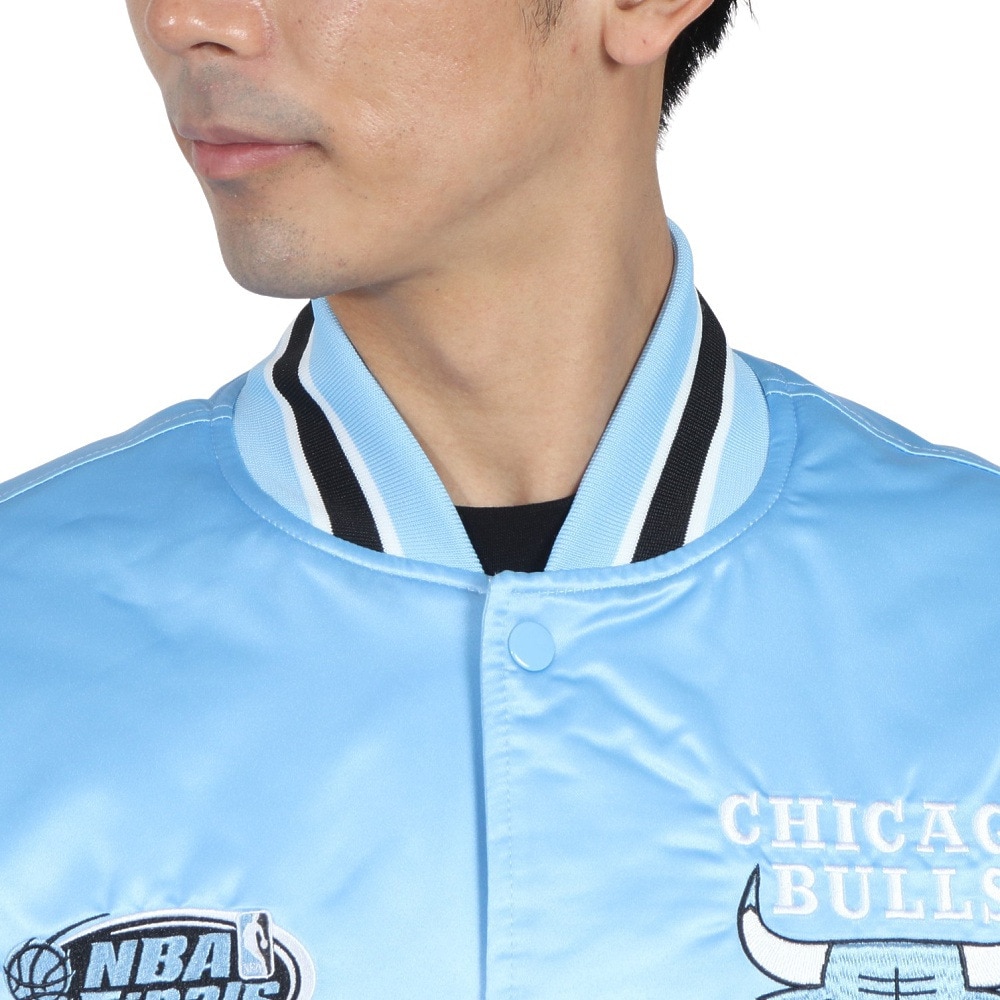 ミッチェルアンドネス（Mitchell&Ness）（メンズ、レディース）THROW DOWN ジャケット JK10493-CBULTBL
