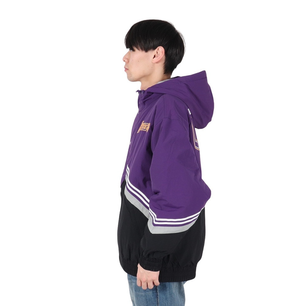 ミッチェルアンドネス（Mitchell&Ness）（メンズ）レトロ ジャケット ロサンゼルス・レイカーズ JK8094-LALBKPR