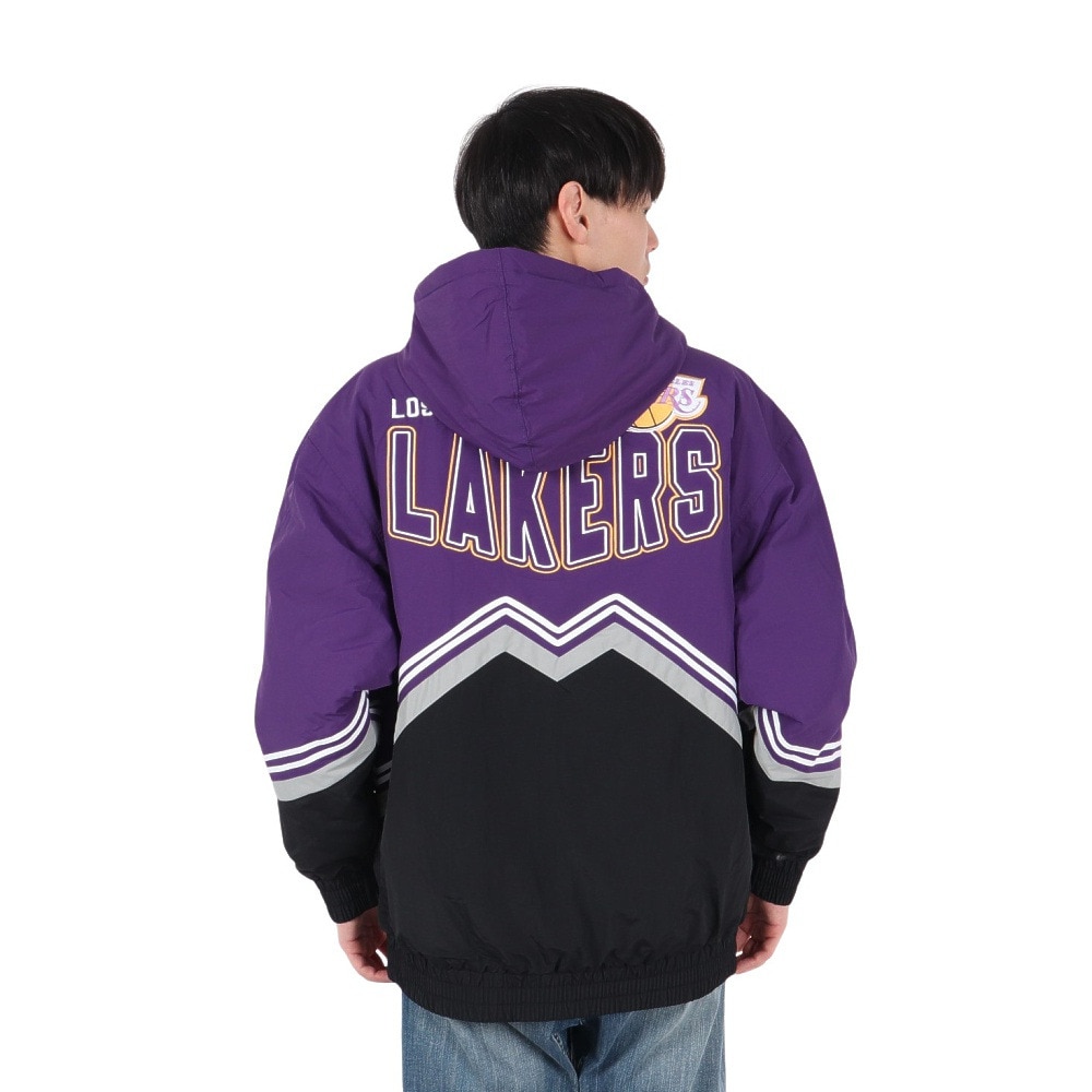 ミッチェルアンドネス（Mitchell&Ness）（メンズ）レトロ ジャケット ロサンゼルス・レイカーズ JK8094-LALBKPR