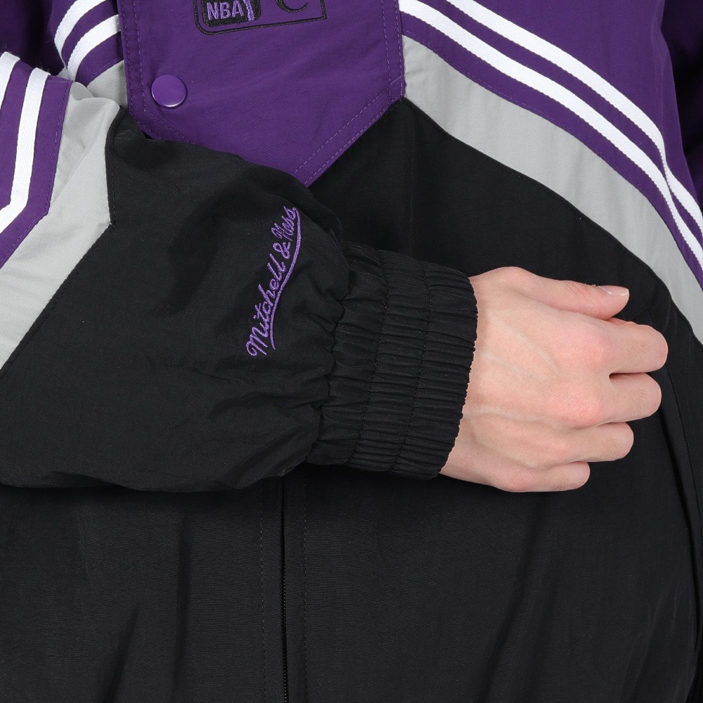 ミッチェルアンドネス（Mitchell&Ness）（メンズ）レトロ ジャケット ロサンゼルス・レイカーズ JK8094-LALBKPR