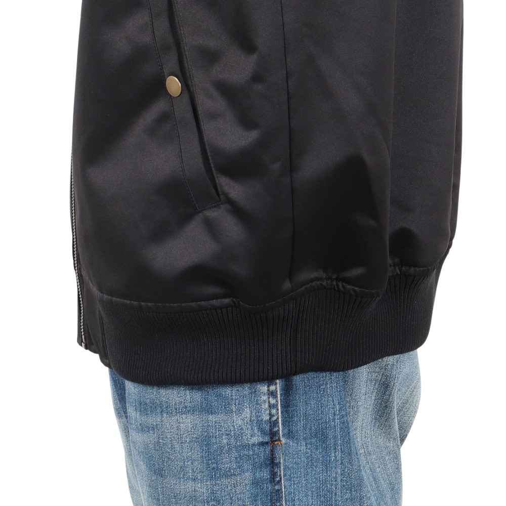 ミッチェルアンドネス（Mitchell&Ness）（メンズ）サテン ボンバー ジャケット NYK JK8095-NYKBLCK