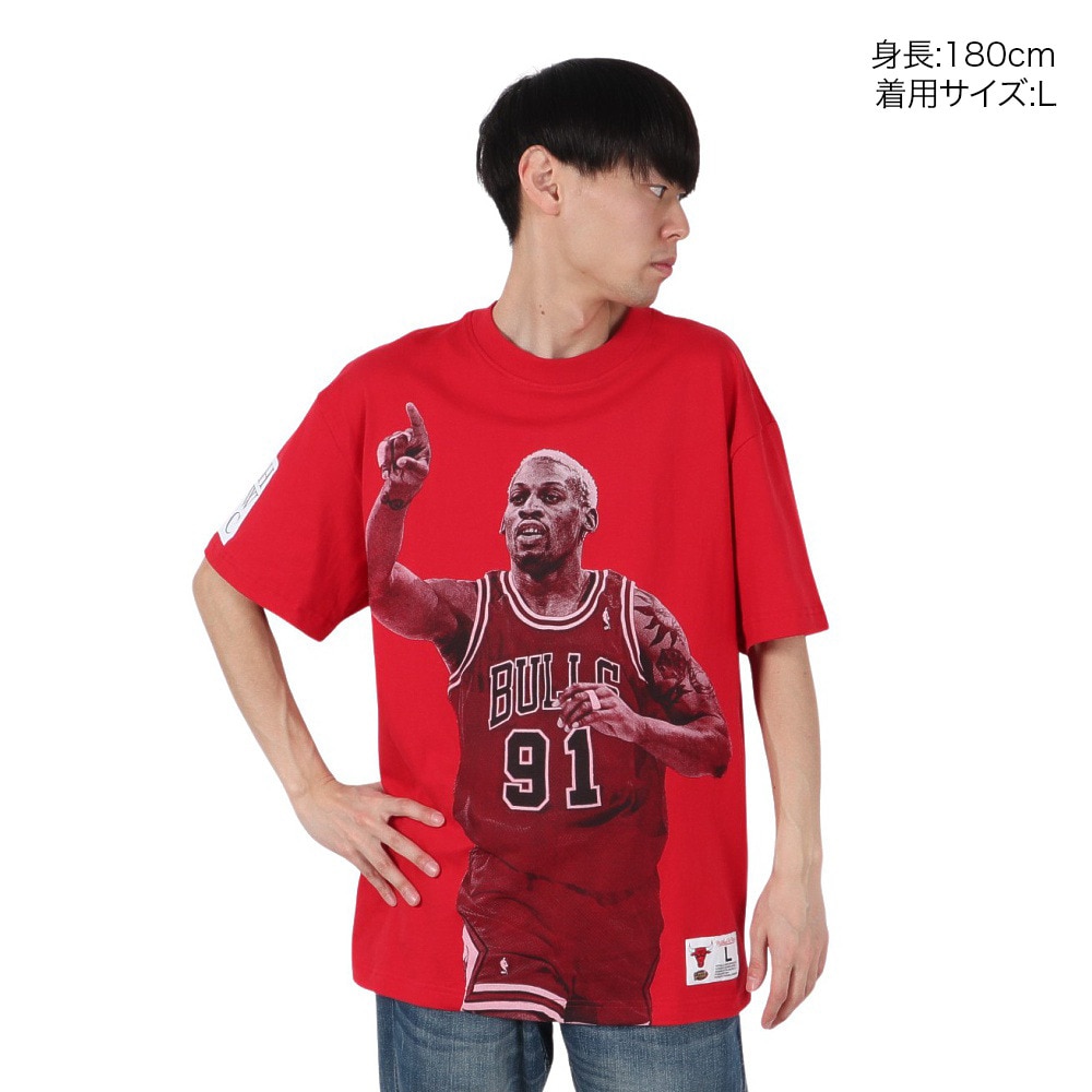 ミッチェルアンドネス（Mitchell&Ness）（メンズ）プレイヤー 半袖Tシャツ シカゴブルズ NN8097-CBUSCAR
