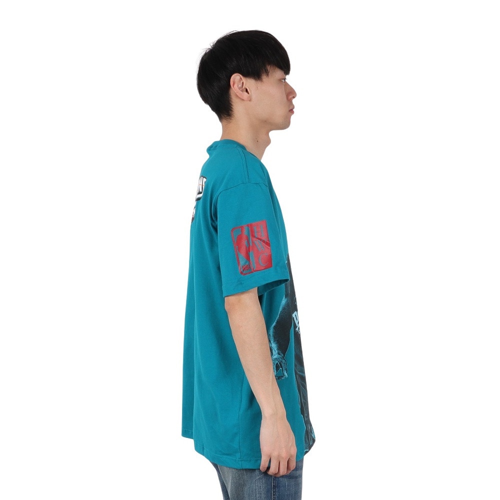 ミッチェルアンドネス（Mitchell&Ness）（メンズ）プレイヤー 半袖Tシャツ デトロイト・ピストンズ NN8097-DPITEAL